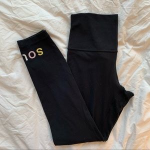 lululemon aligns - black with pastel “soul” decal